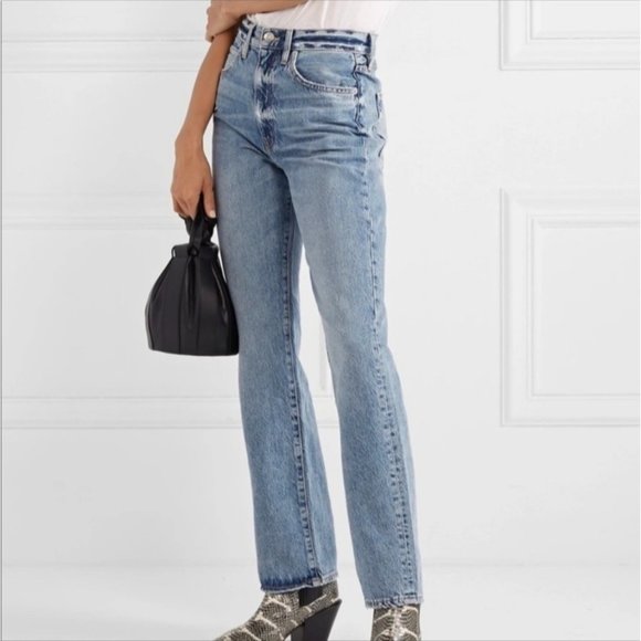 SLVRLAKE Light Blue Straight Leg Jeans - Picture 1 of 12